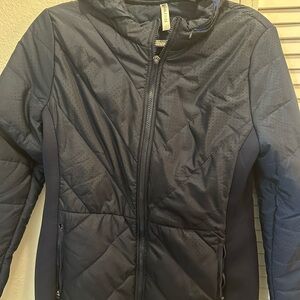 Fabletics Dark Blue Quilted Jacket